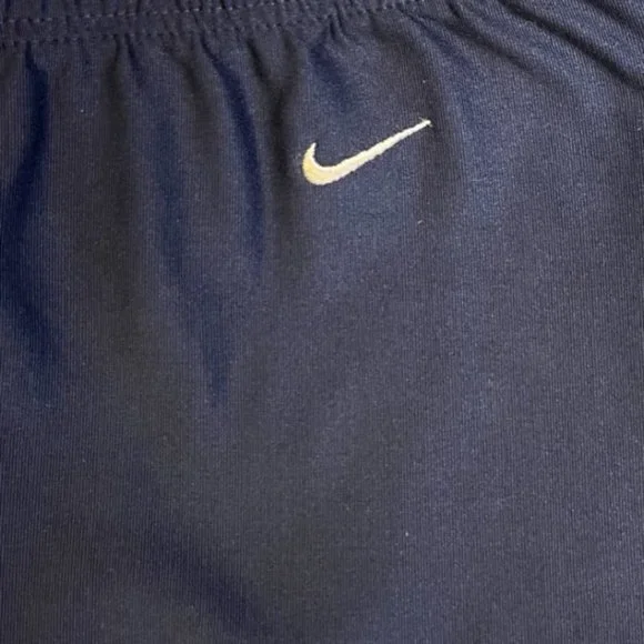 NIKE WOMENS ACTIVE LEGGINGS DRI-FIT NAVY WITH WHITE SWOOSH MEDIUM - Picture 2 of 4